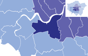 Borough Map London Borough of Wandsworth